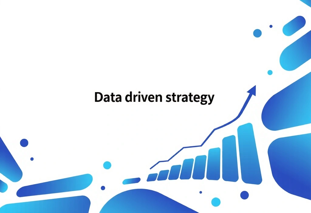 Abstract visualization of data-driven marketing strategy with charts and metrics