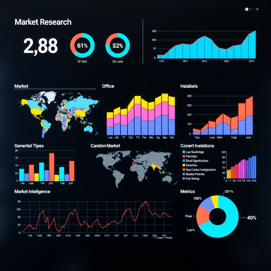 Market research and analytics dashboard