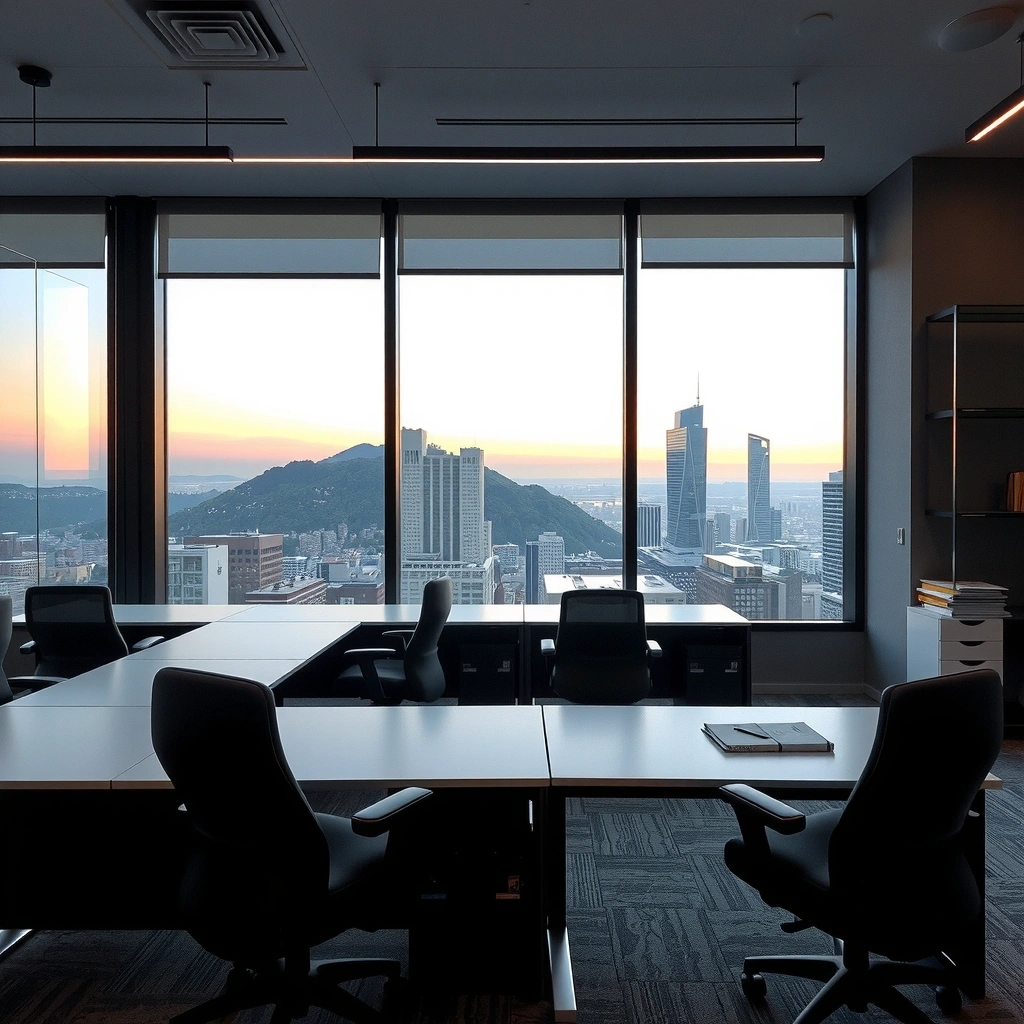 Modern office environment representing strategic marketing