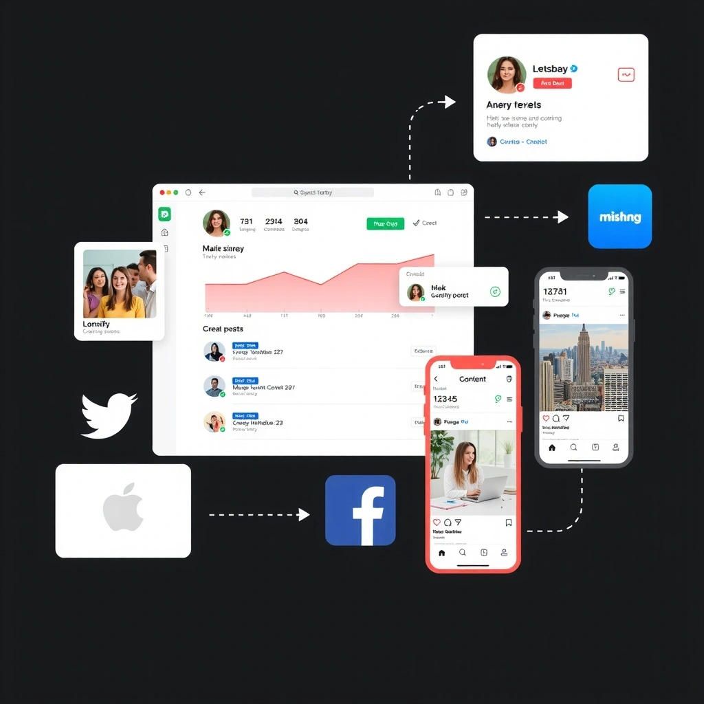 Social media engagement and content creation